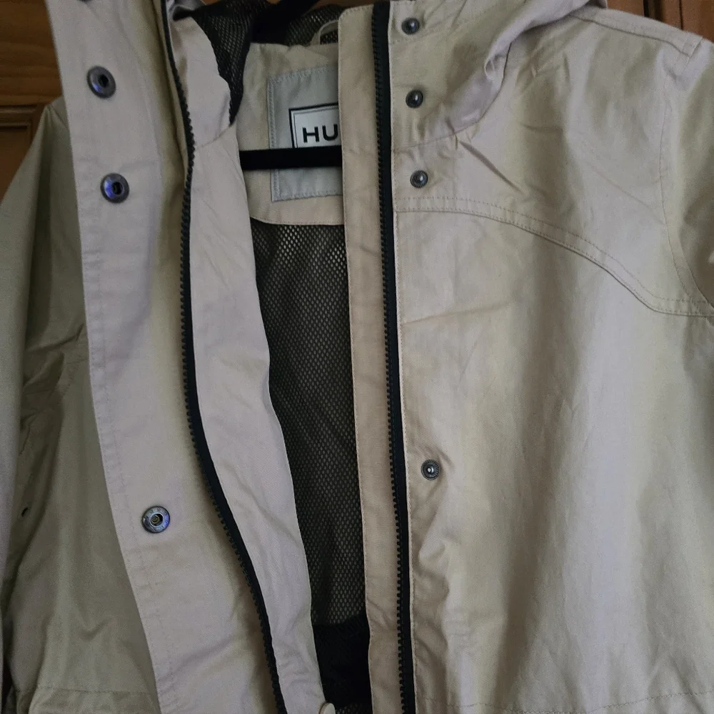 Womens HUNTER Rain Jacket Beige NWT - Picture 7 of 10